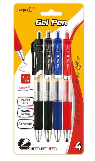 24 Pieces of 4 Piece Retractable Assorted Color Pen