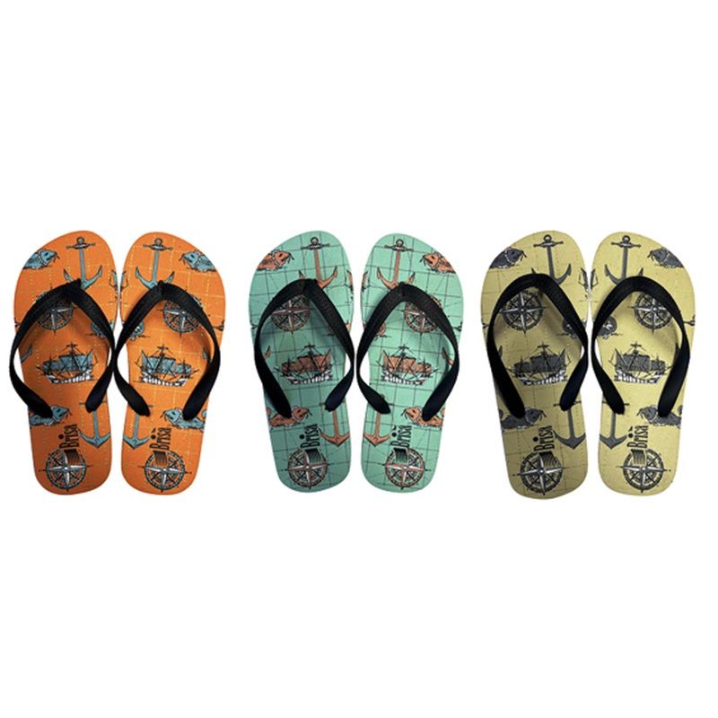 72 Pieces of Boys Flip Flops 3 Assorted
