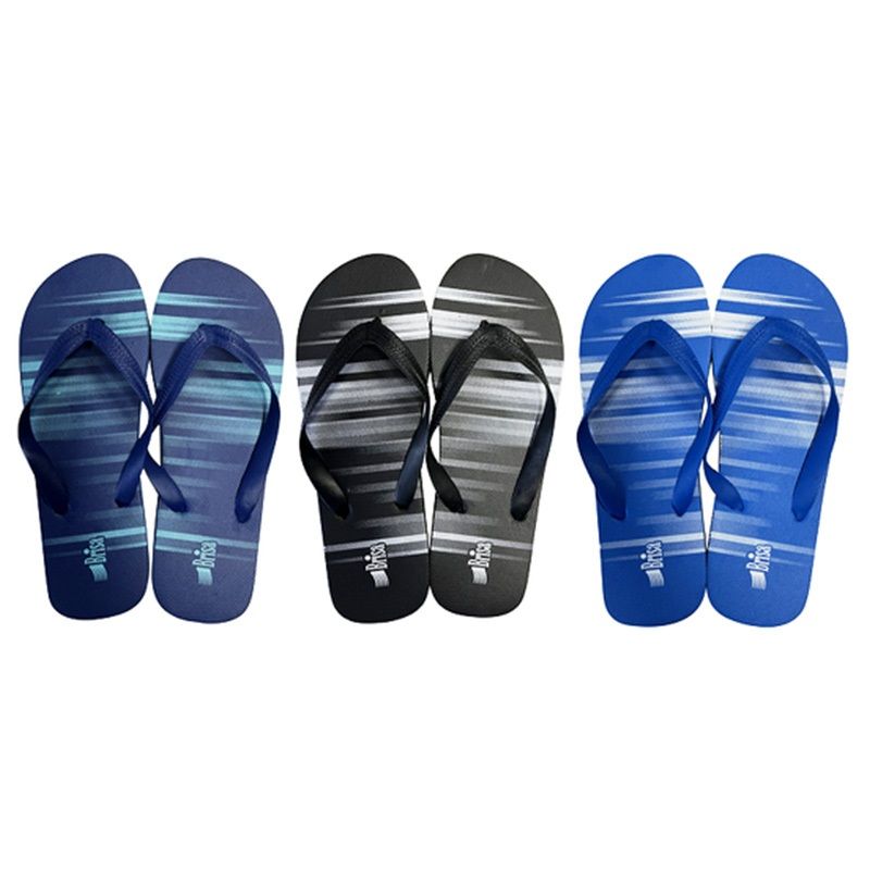 72 Wholesale Men Flip Flops 3 Assorted - at - wholesalesockdeals.com