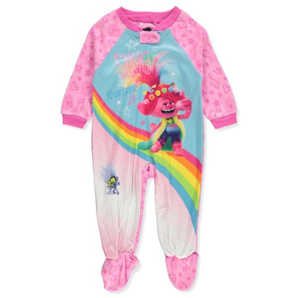 8 pieces 2t Trolls Rainbow Moxie Onesie Footed Pajama - Girls Underwear ...