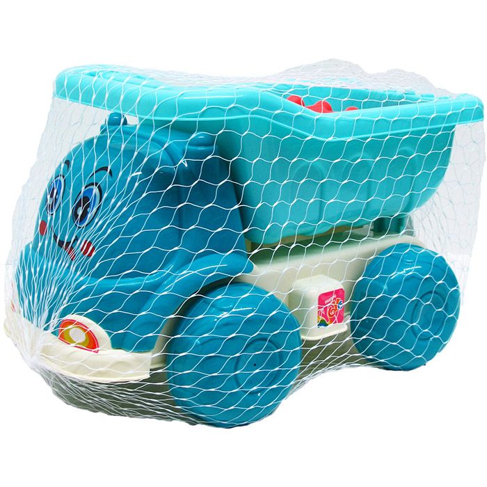 6 pieces of 12.5" Beach Truck W/ 5pc Acss In Pegable Net Bag