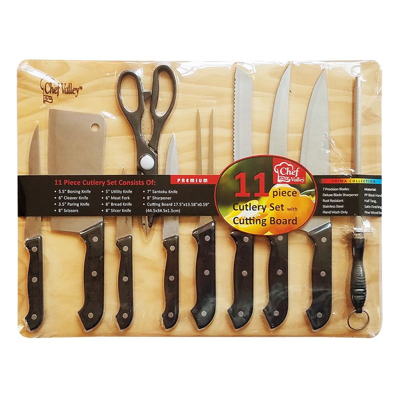 6 pieces of 11 Pcs Knife Board Set