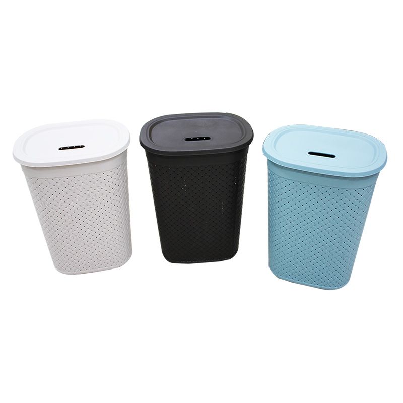 12 Pieces of 55l Plastic Laundry Basket With Lid
