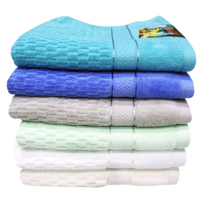 24 pieces of 16x28 Velor Hand Towel 5lbs Assort