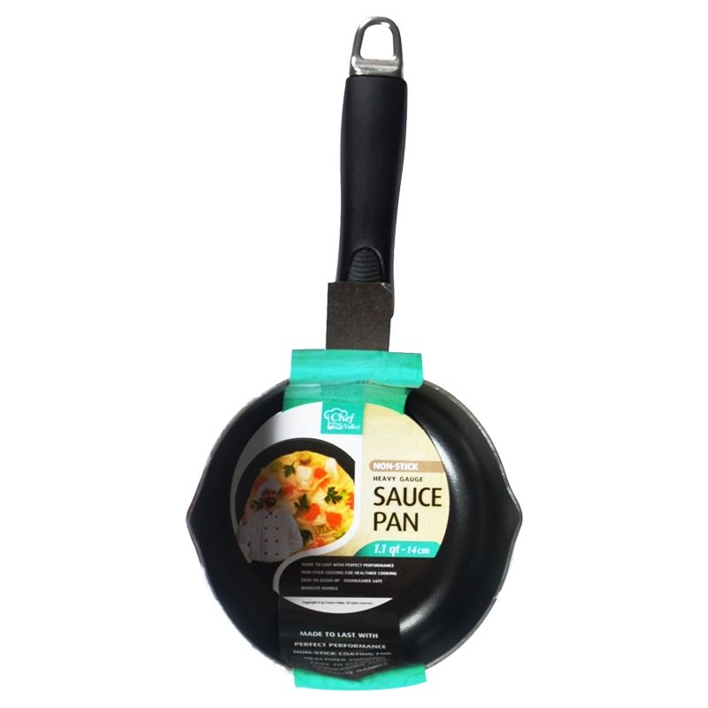 12 pieces of 1.1qt Nonstick Sauce Pan W/ Two Mouth