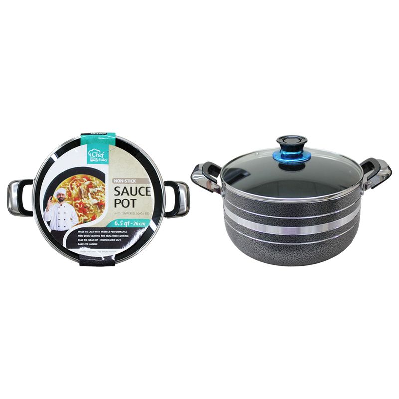 6 pieces of .5qt Nonstick Sauce Pot W/lid