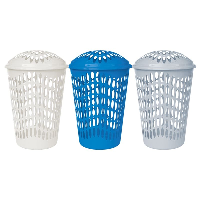 12 Pieces of 54l Plastic Laundry Basket With Lid