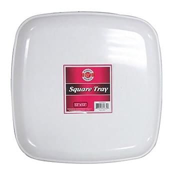 25 pieces of 12" White Square Tray