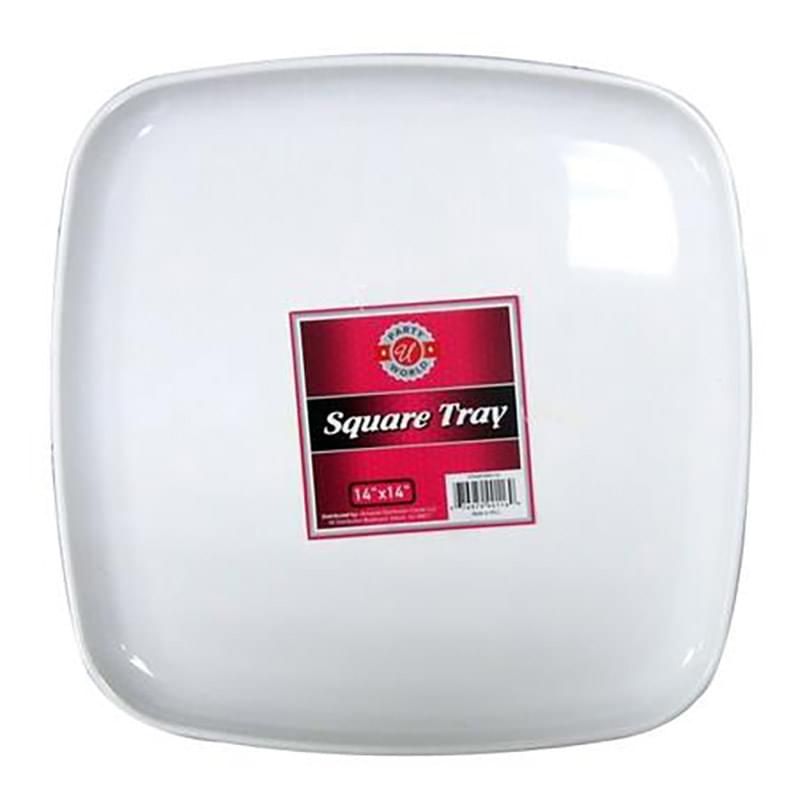 25 pieces of 14" White Square Tray