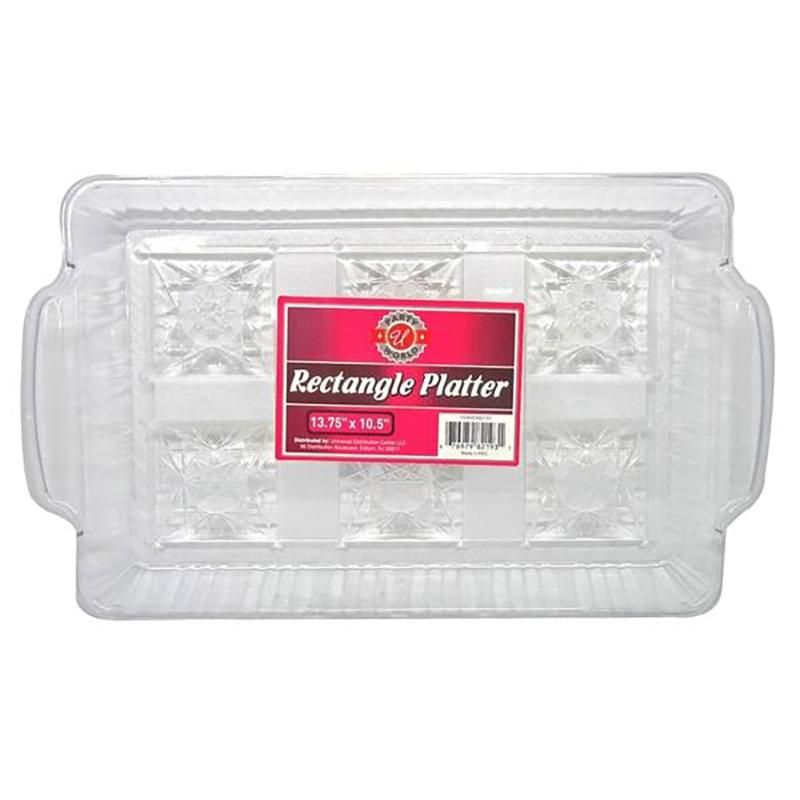 36 pieces of 13.75"x10.5" Clear Rect Tray