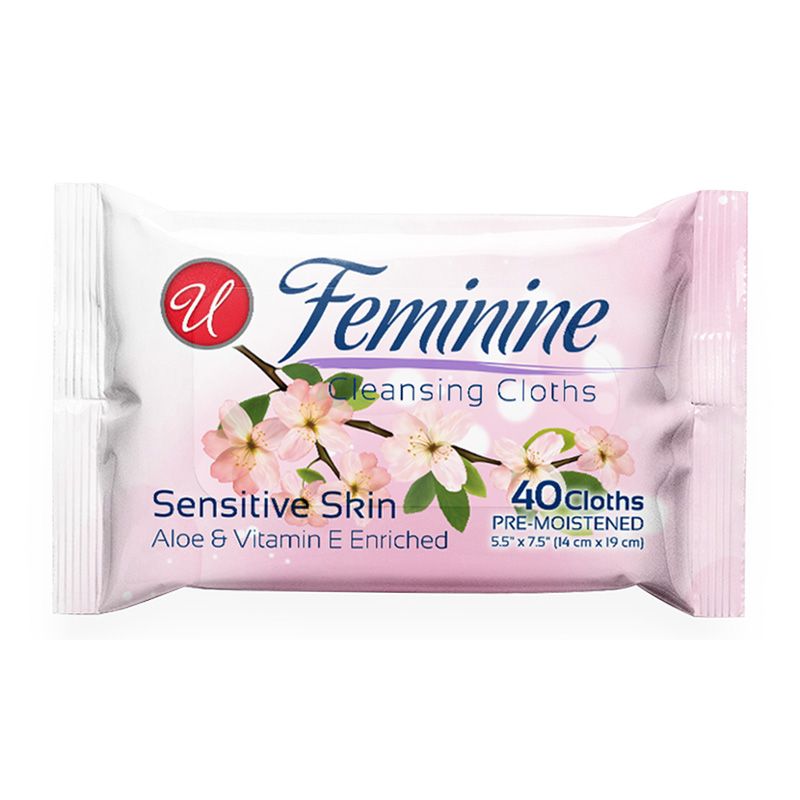30 pieces of 40ct Feminie Clensng Cloth Aloe&vit