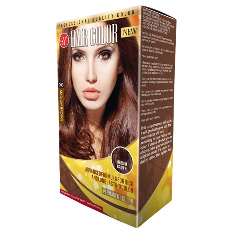 24 Pieces of Woman Hair Color Medium Brown