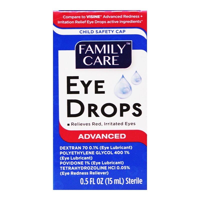 24 Pieces of 0.5oz Family Care Eye Drops Advance