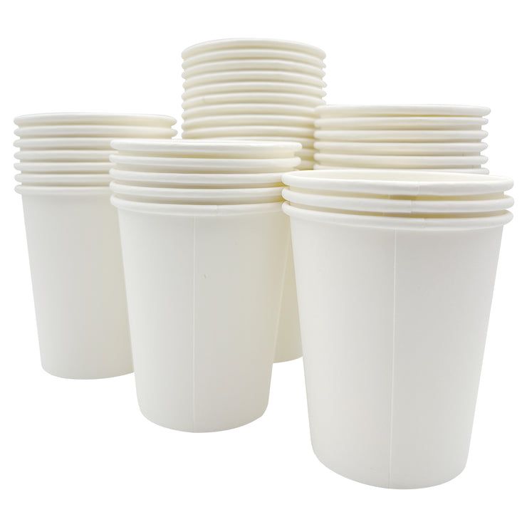8 Oz. Paper Cold Cups, (white) 1000 Ct. (20 Packs Of 50) - Disposable Cups