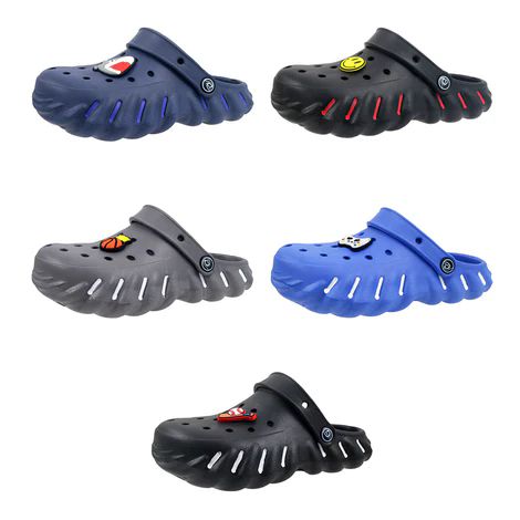 60 Pairs of Boy's Stripe Pin Clog Assorted