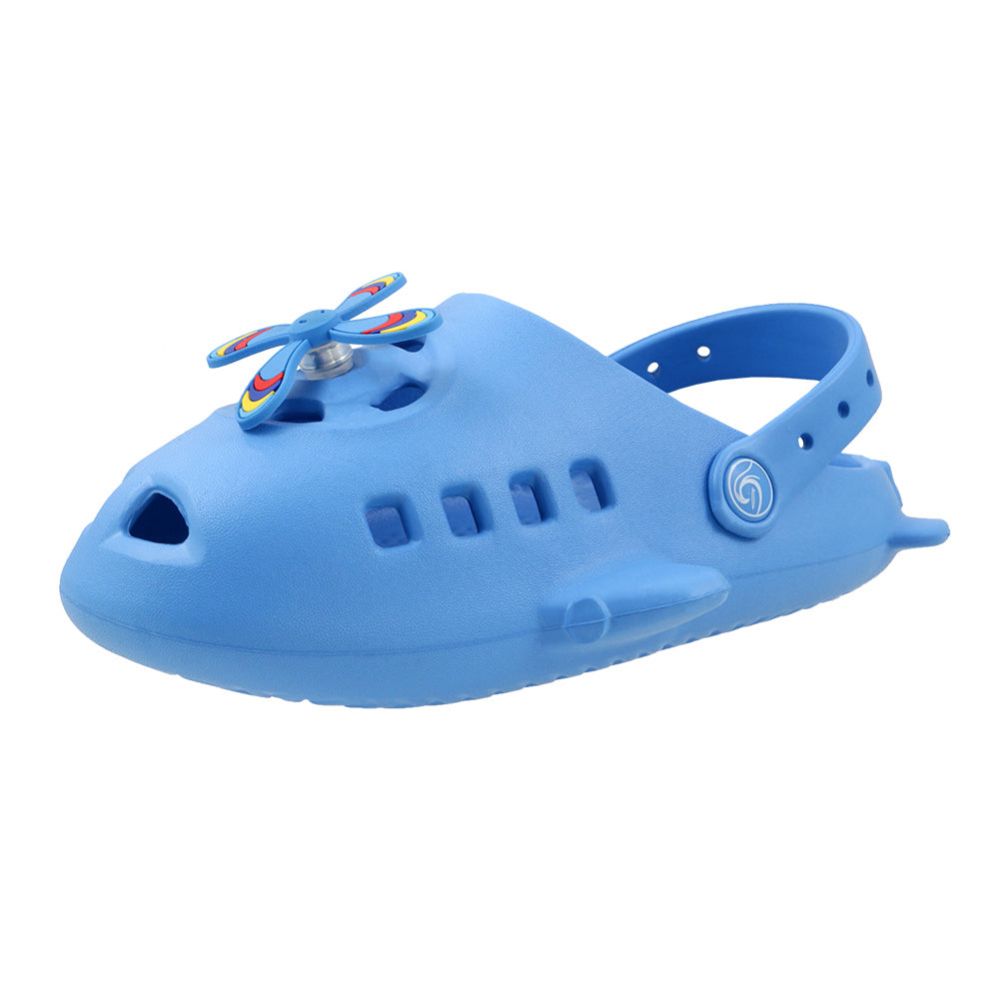 18 pieces of Unisex Kids Air Plane Clog Blue