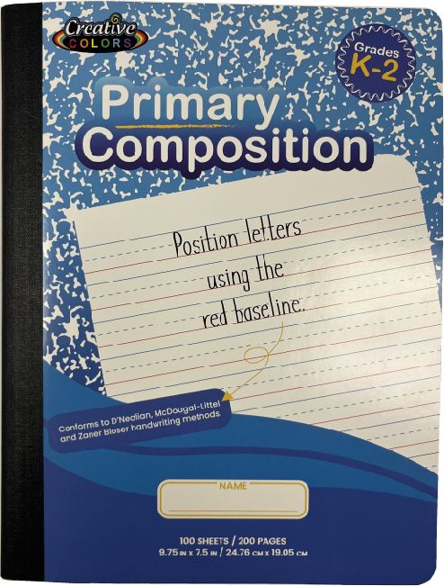 48 Pieces of Primary Composition Book 100 Sheets Grades K2