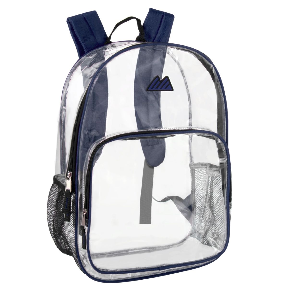 24 Pieces of Trailmaker 17 Inch Clear Backpack Navy