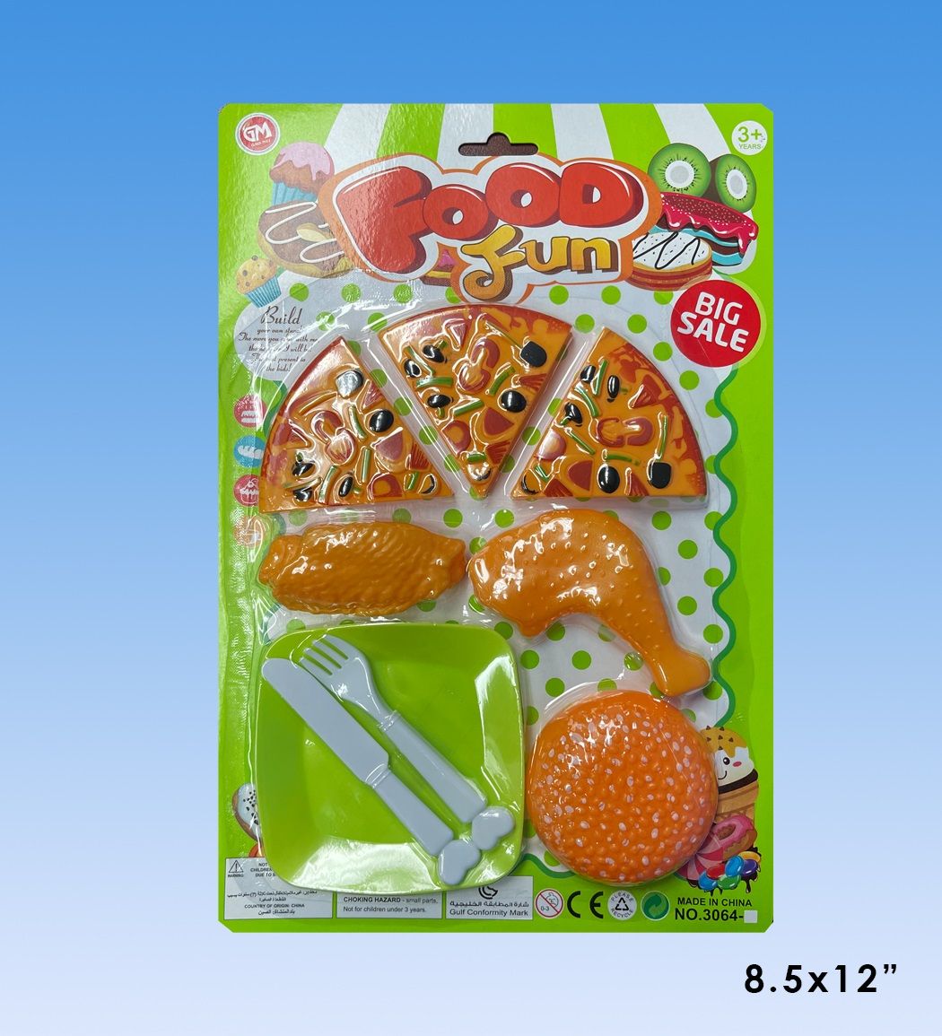 48 Pieces Pizza Playset In Blister Card - Girls Toys - at ...