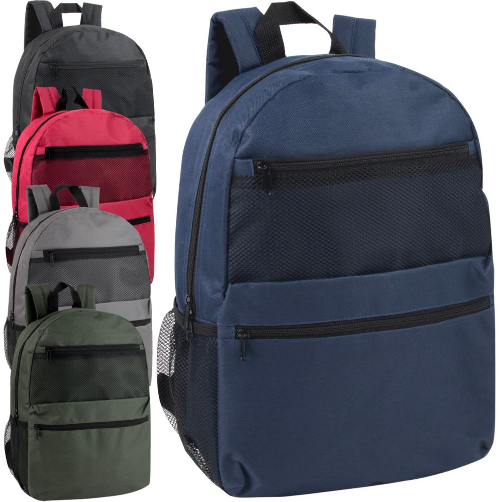 Backpack with pockets on side best sale