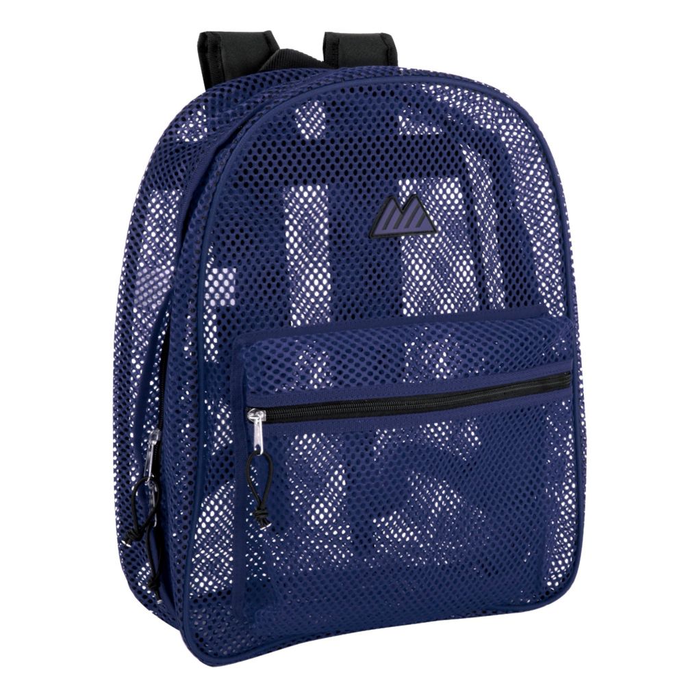 24 Pieces of Bulk Premium 17 Inch Mesh Backpack Blue
