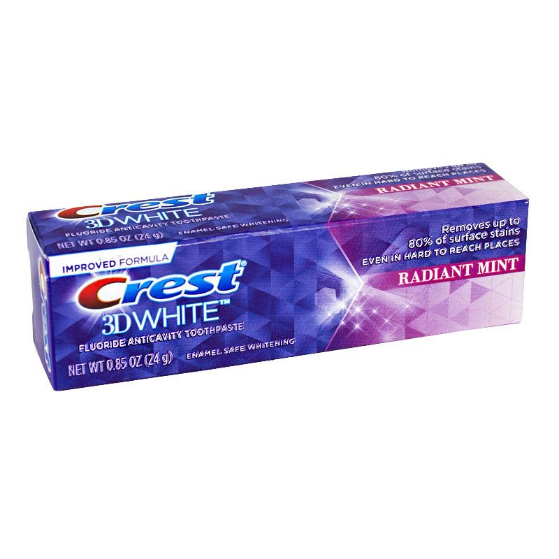 24 Pieces of Crest 3d White Radiant Mint Toothpaste - 0.85 Oz.