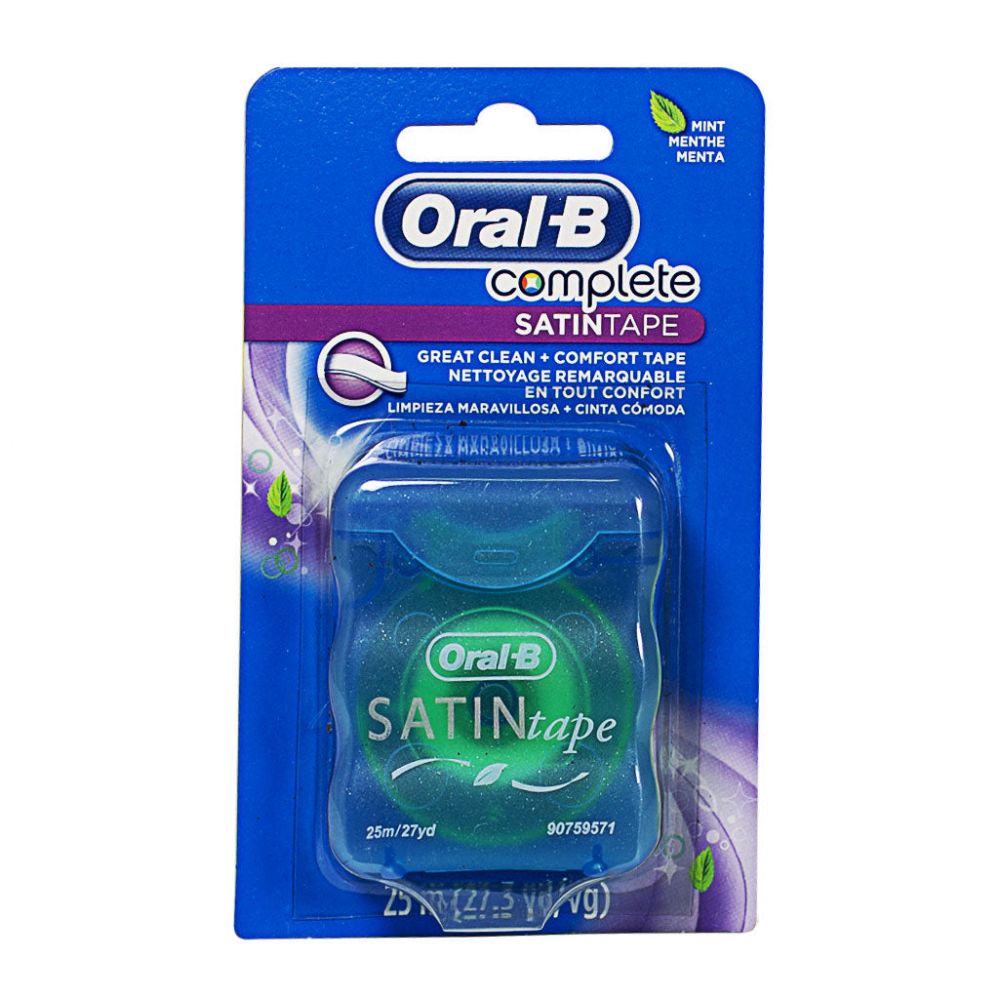 6 Pieces of OraL-B Satin Tape Dental Floss Mint - 25 m.