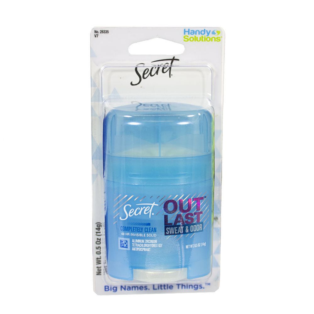 4 Pieces of Travel Size Secret Deodorant 0.5 oz - Carded