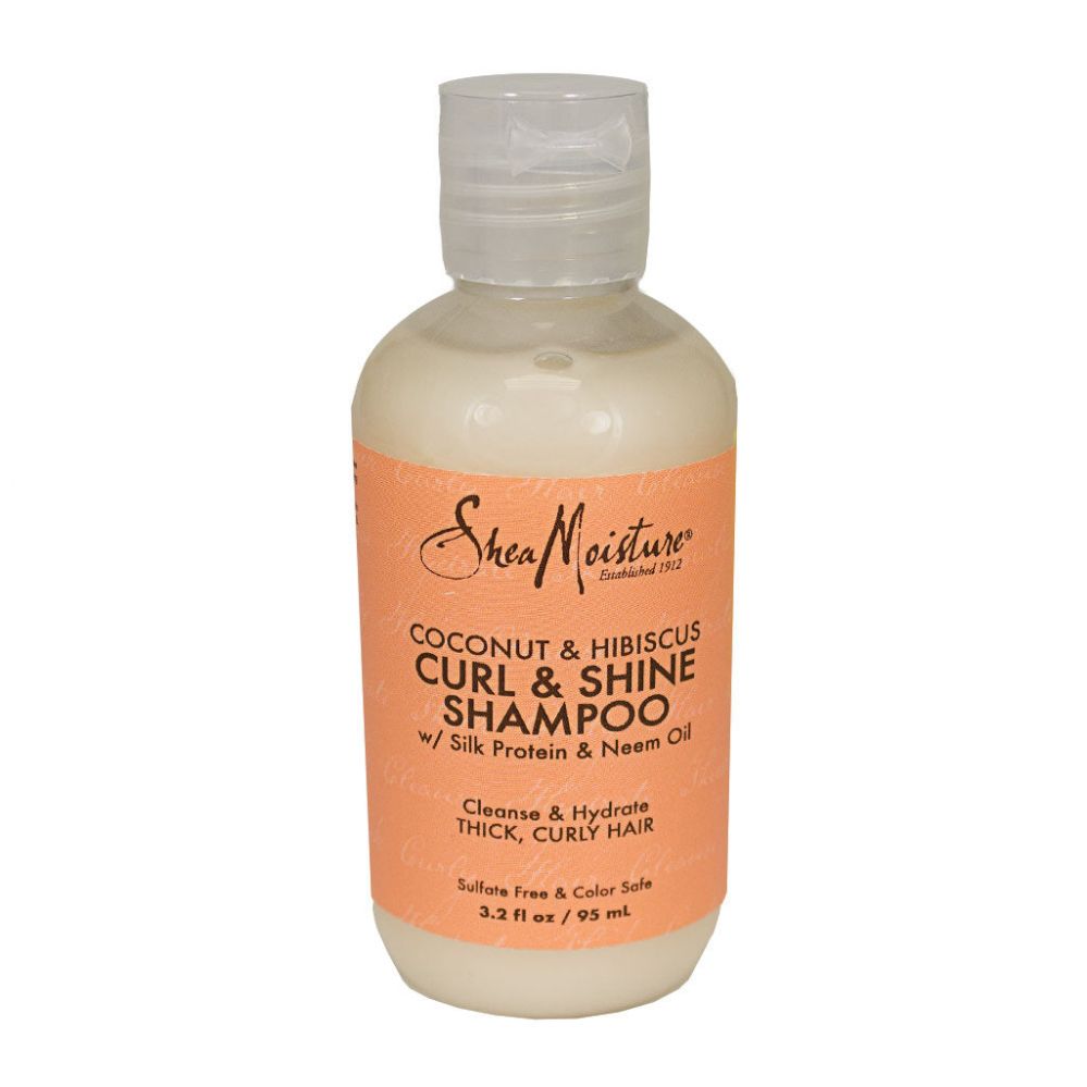 24 pieces of Travel Size Shea Moisture Coconut Hibiscus Shampoo Curl Plus Shine - 3.2 Oz.