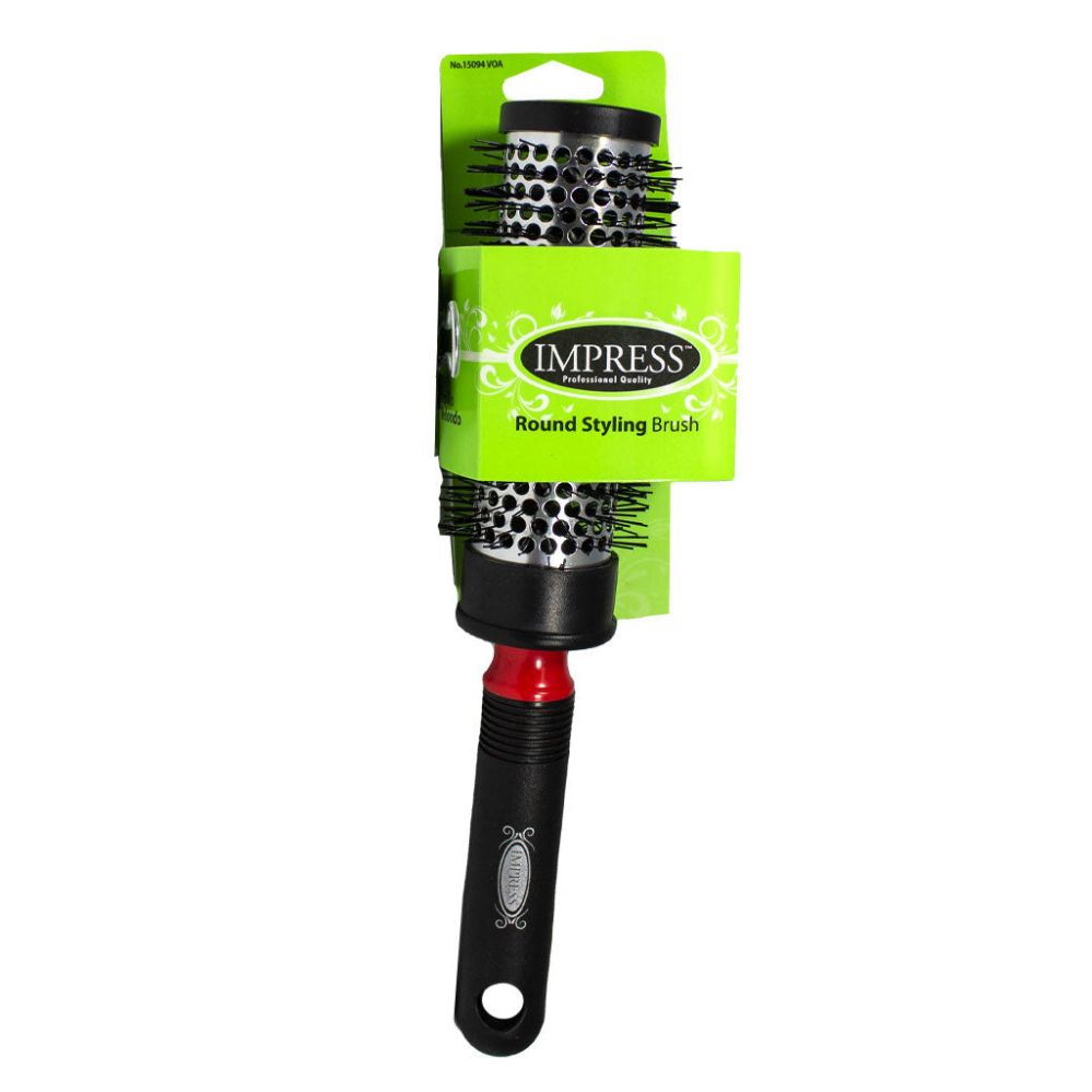 6 Pieces of Impress Round Styling Hairbrush - 9 In.