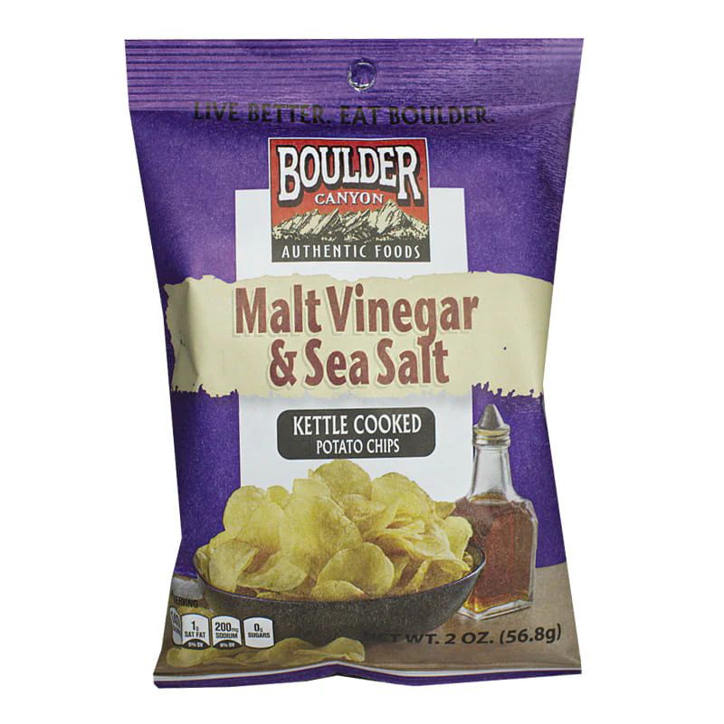 Boulder Canyon® Malt Vinegar & Sea Salt Kettle Style Potato Chips