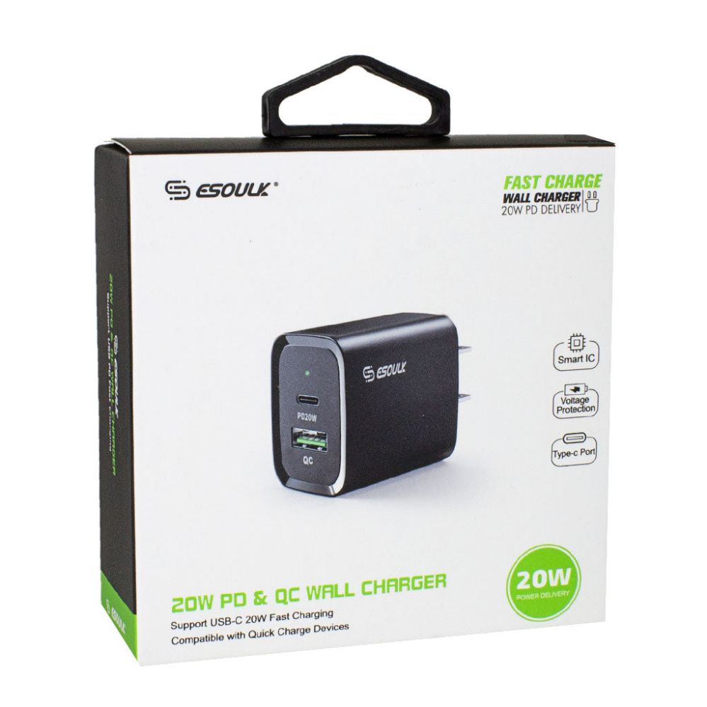 12 Pieces of Esoulk PD + QC Wall Charger- 20 W