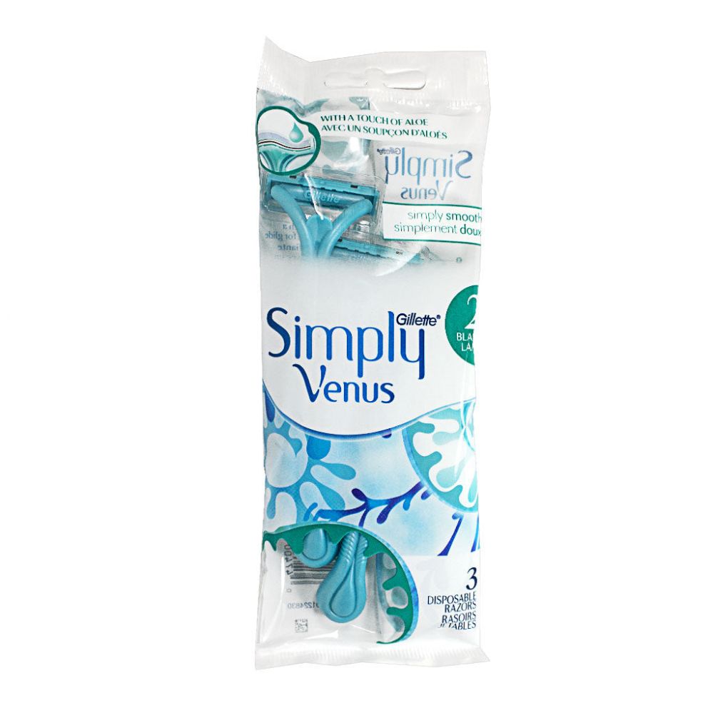 16 Pieces of Gillette Simply Venus Disposable Razors - Pack of 3