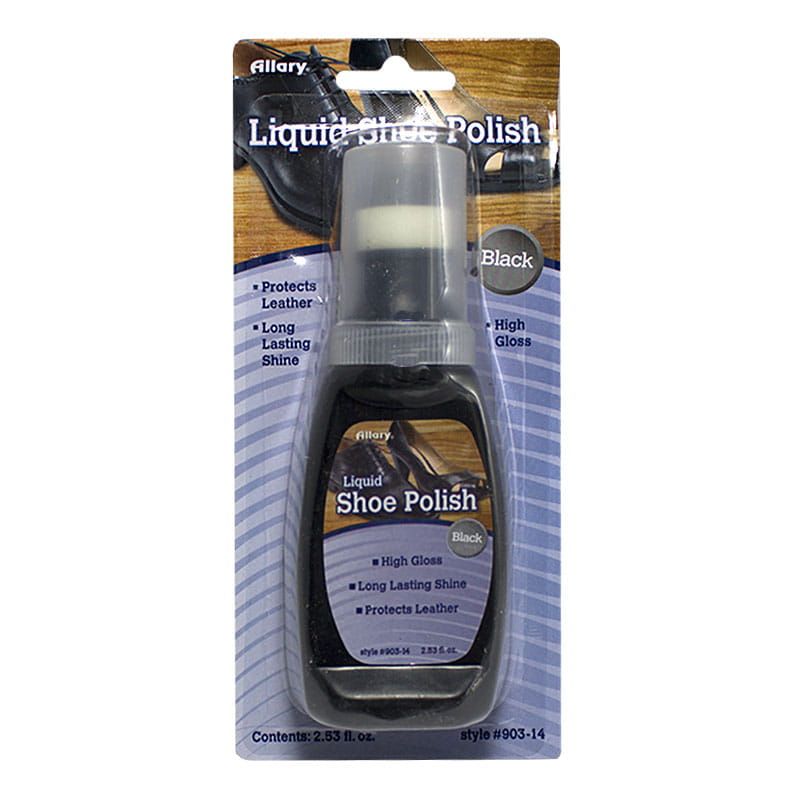 24 Pieces of Allary Black Liquid Shoe Polish - 2.53 oz.
