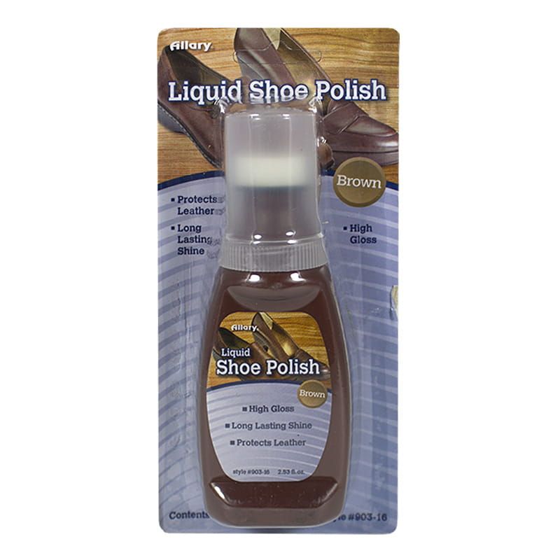 24 Pieces of Allary Brown Liquid Shoe Polish - 2.53 oz.