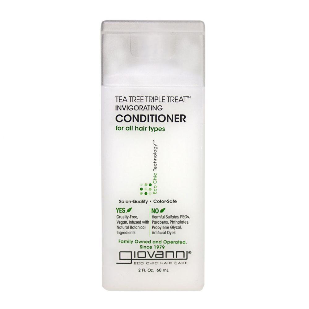 24 pieces of Travel Size Giovanni Tea Tree Triple Treat Conditioner - 2 Oz.