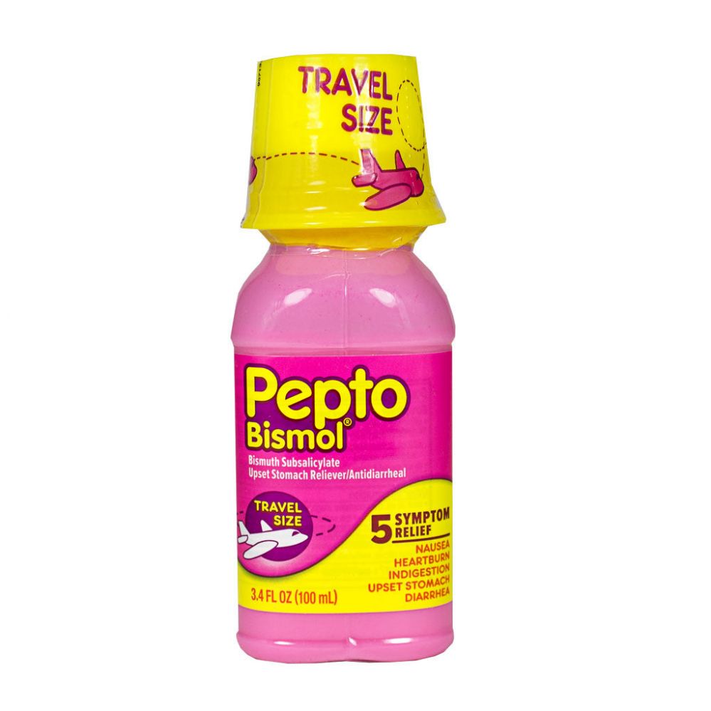 12 Pieces of Pepto Bismol Original Flavor Travel Size - 3.4 oz.
