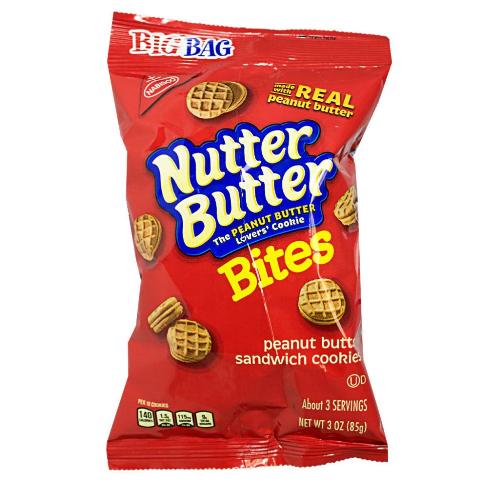 36 Pieces of Nutter Butter Peanut Butter Sandwich Cookie Bites - 3 Oz.