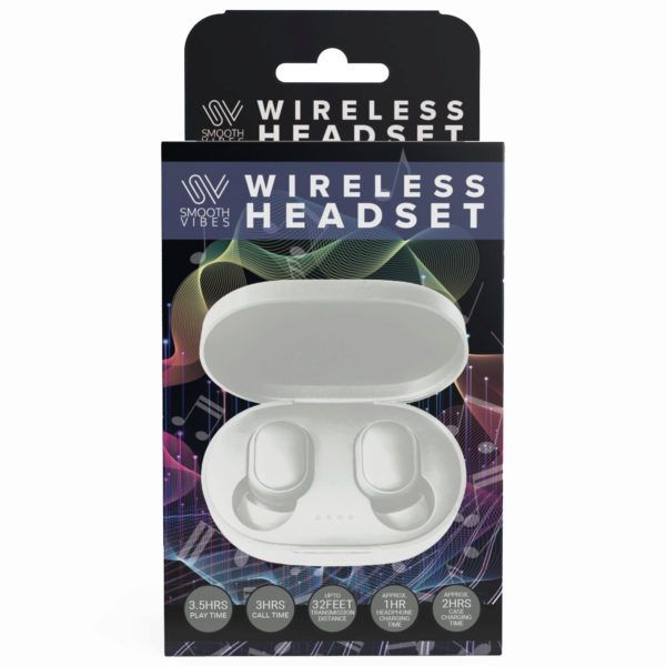 6 pieces of White Wireless Earbuds With Charging Case
