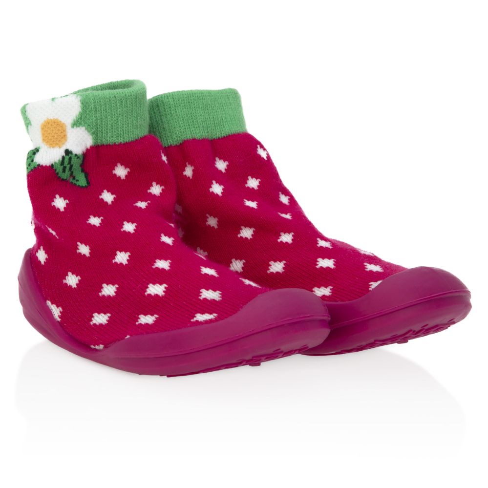 24 Pieces of Nuby Baby Rubber Shoes - Strawberry Medium