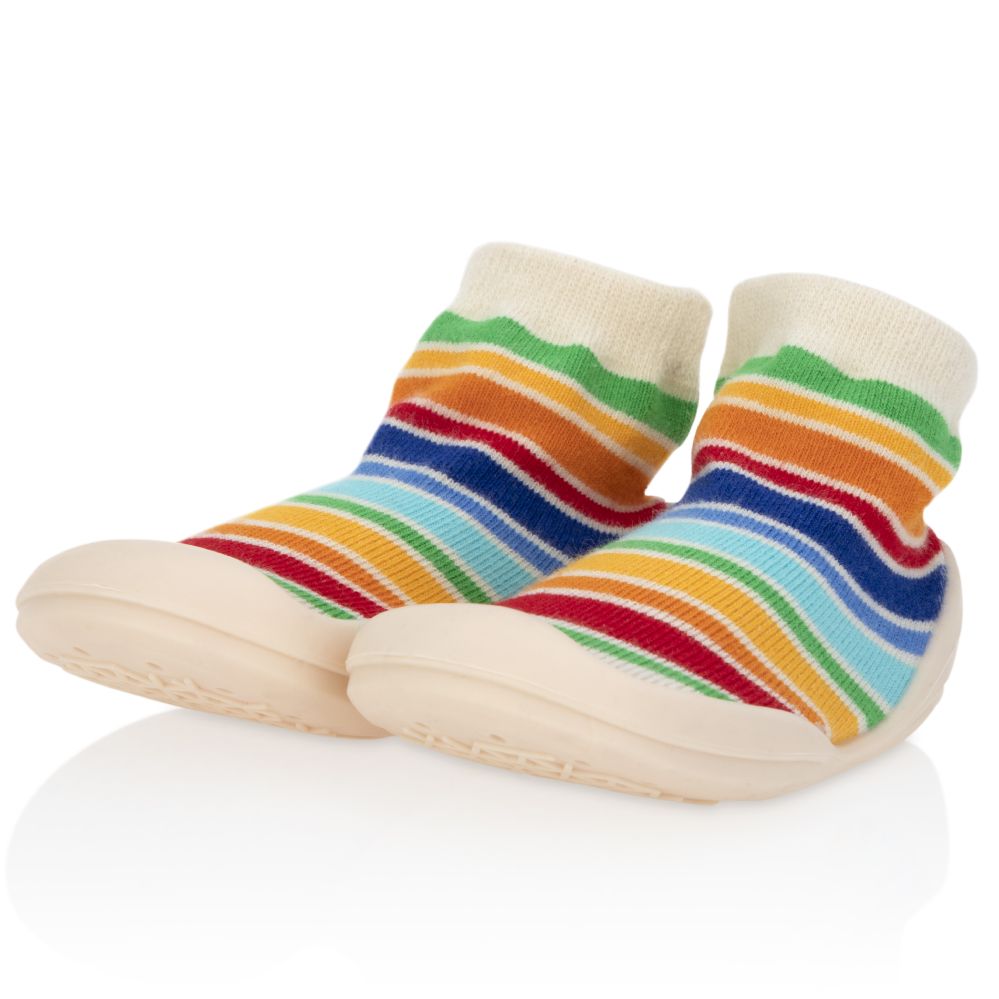 24 pieces Nuby Baby Rubber Shoes - Rainbow Medium - Baby Apparel