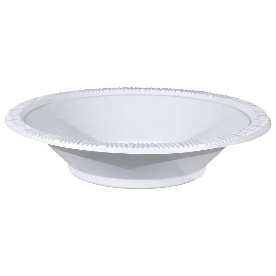 24 pieces of Dispozeit Plastic Bowl 7 In 25 Ct White