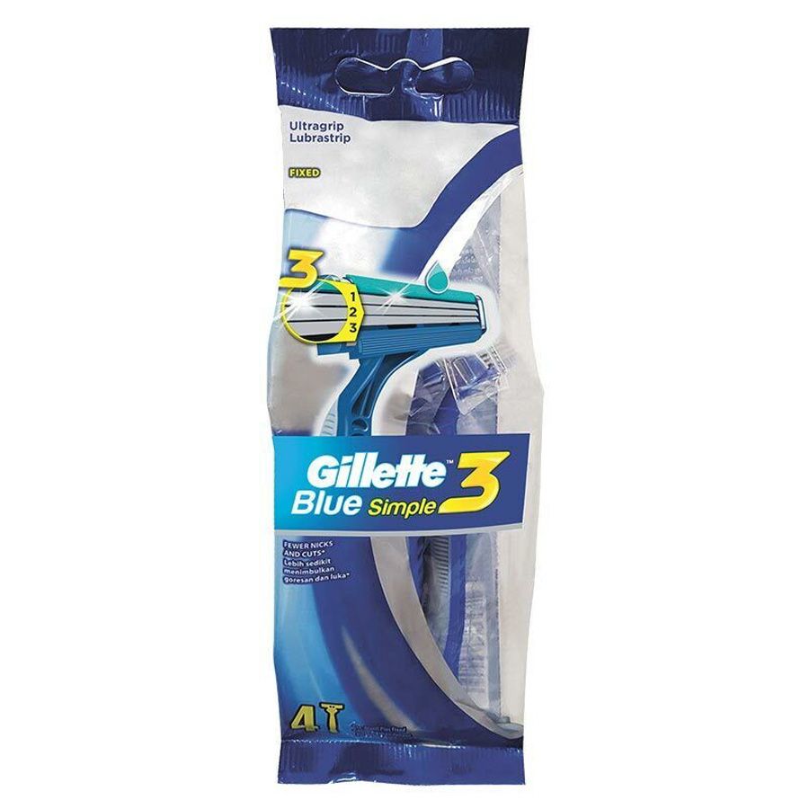 72 pieces of Gillette Blue Iii 4 Ct Simple