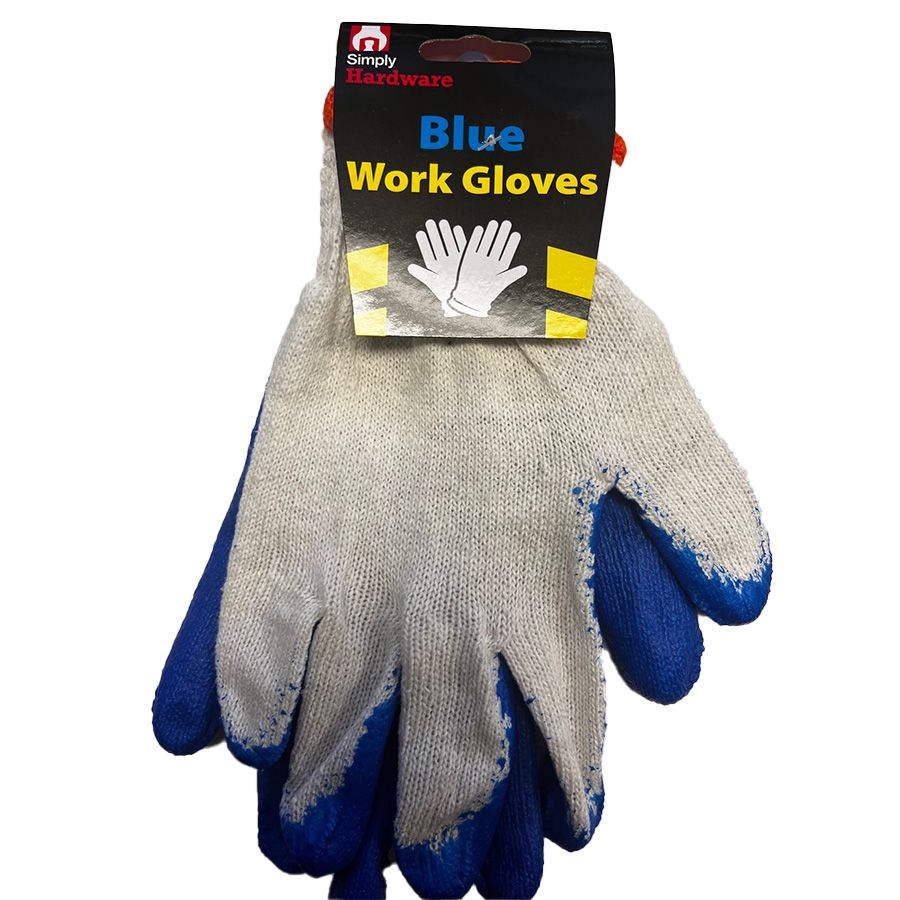 72 pieces of Simply Hardware Work Glove 1 Ct Blue