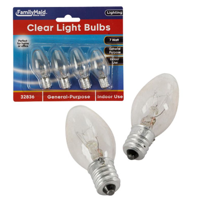 72 pieces of 4 Pack Clear Night Light Bulbs