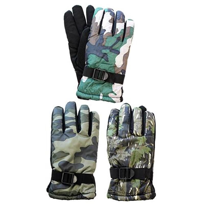 120 pieces of Mens Ski Gloves Waterproof Camoflauge