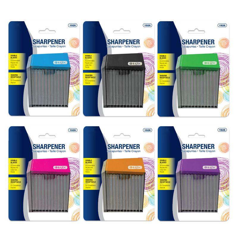 144 pieces of Pencil Sharpener Assorted Colors