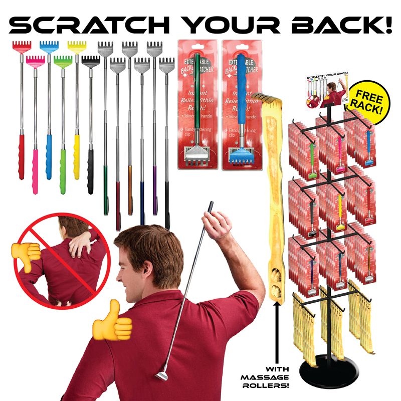 216 pieces of 216pc Back Scratcher Display
