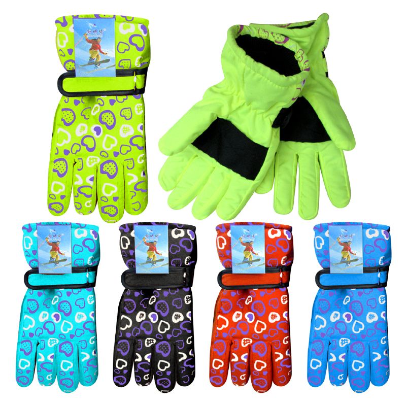 120 pieces of Ladies Snow Print Ski Gloves
