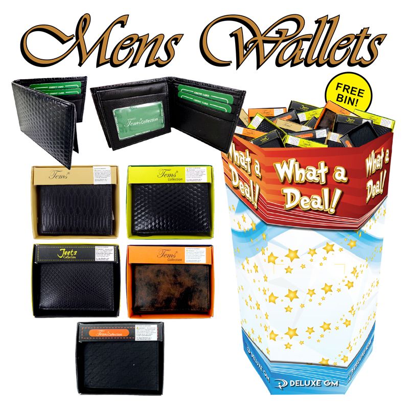 96 pieces of 96pc Men's Wallets Display